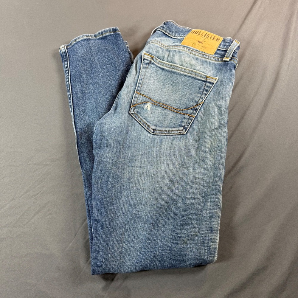 Hollister Epic Flex Skinny Jeans Mens 29x30 Medium Wash Denim Blue Skinny Fit